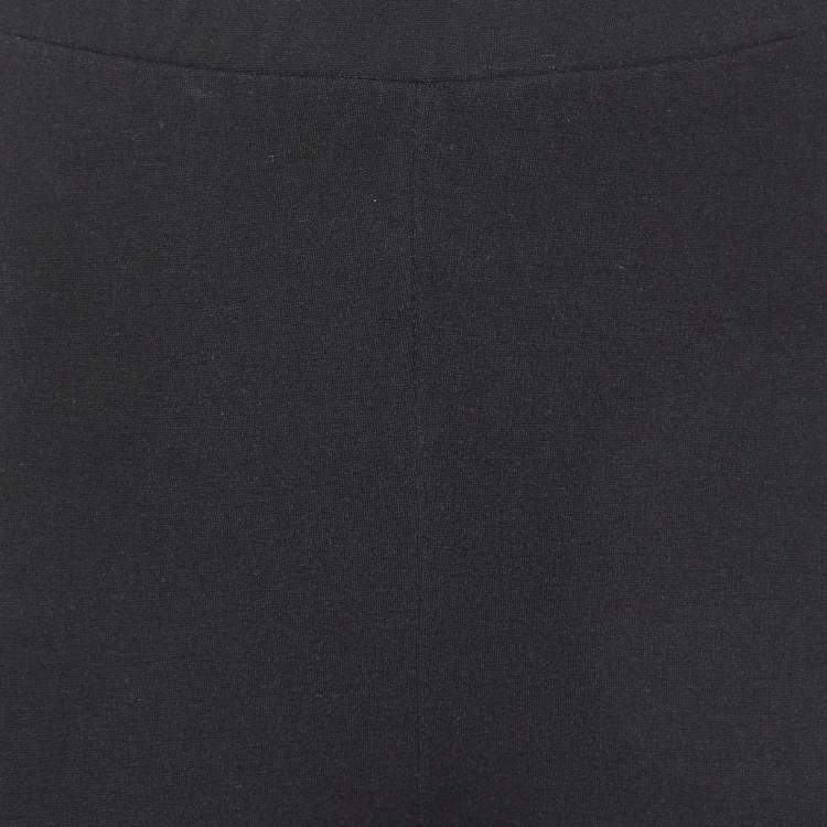 Pre Owned Toteme Black Jersey Zip Leggings XL 