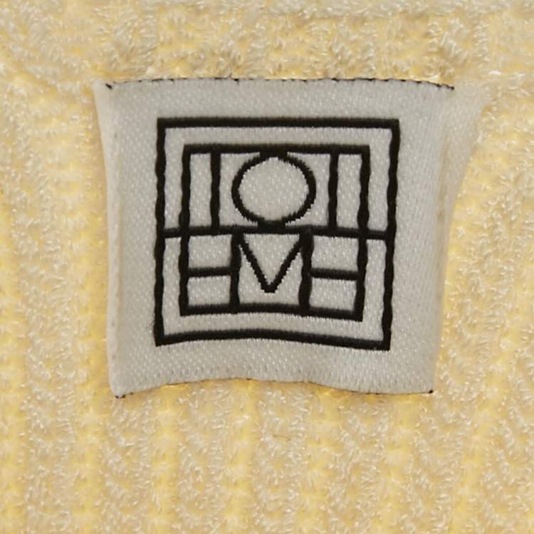 Pre Owned Toteme Cream Rib Knit Tank Top XS
