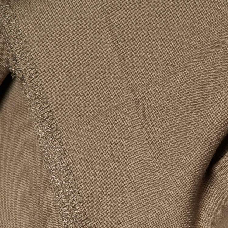 Pre Owned Toteme Khaki Wool Double Pleated Trousers S/Waist 32"