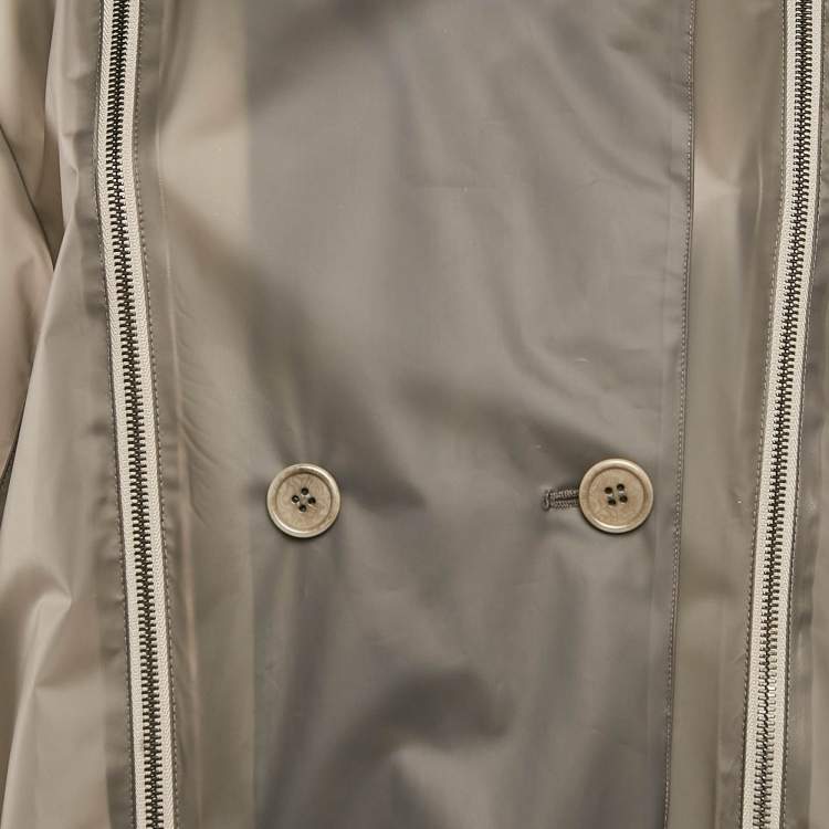 Pre Owned TRE by Natalie Ratabesi Grey Synthetic Pea Coat M