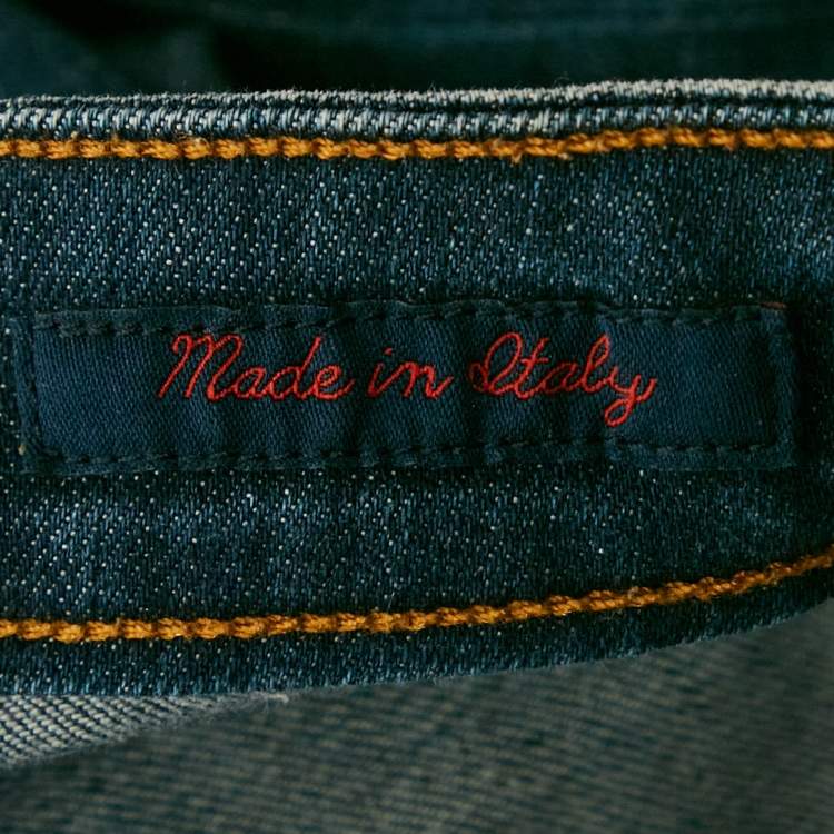 Pre Owned True Religion Blue Faded Denim Shannon Jeans M Waist 28"