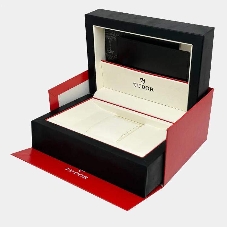 Pre Owned Tudor Black Stainless Steel  Style 12300-0004 Automatic Women's Wristwatch 34mm