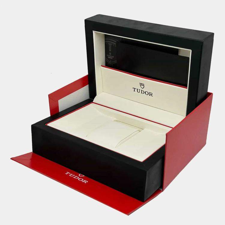 Pre Owned Tudor Black Diamond Stainless Steel Style 12100-0004 Automatic Women's Wristwatch 28 mm