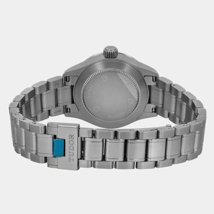 Pre Owned Tudor Silver Diamond Stainless Steel Style 12100-0003 Automatic Women's Wristwatch 28 mm