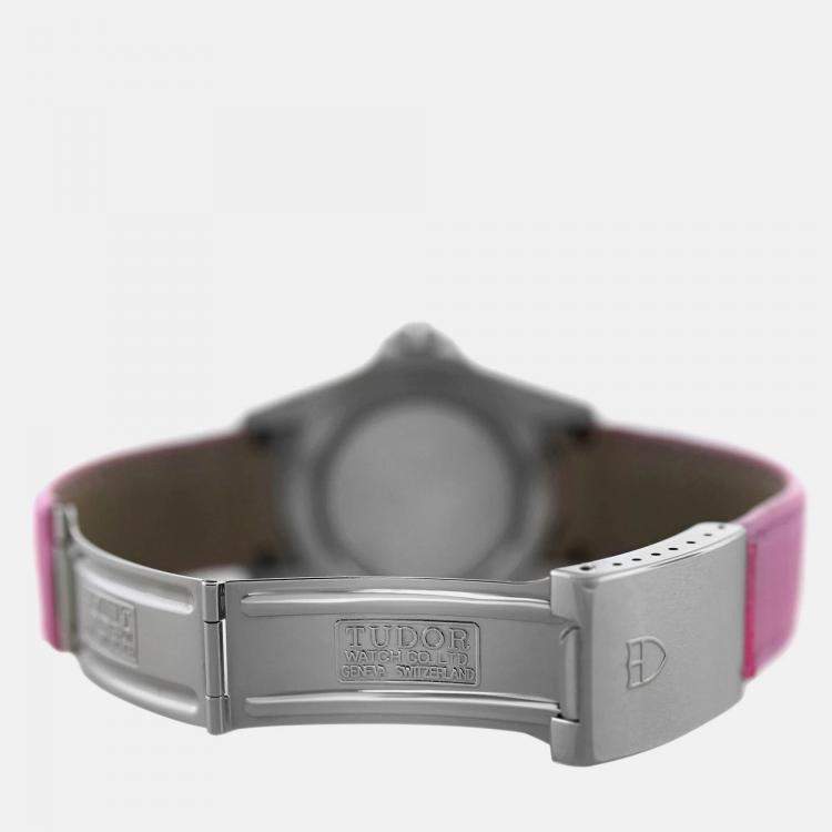 Pre Owned Tudor Prince Date 79440P Automatic Purple Stainless Steel Women’s Wristwatch 39 mm