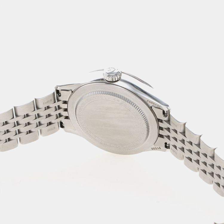 Pre Owned Tudor 1926 91350 Automatic Diamond Stainless Steel Womens Wristwatch 29 mm