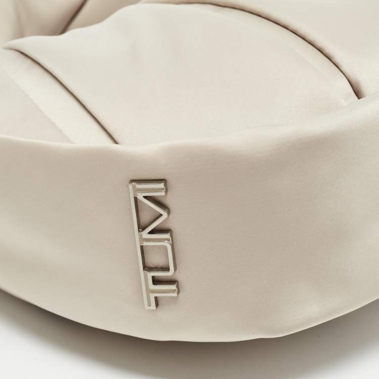 Pre Owned TUMI Beige Nylon Small Asra Crossbody Bag