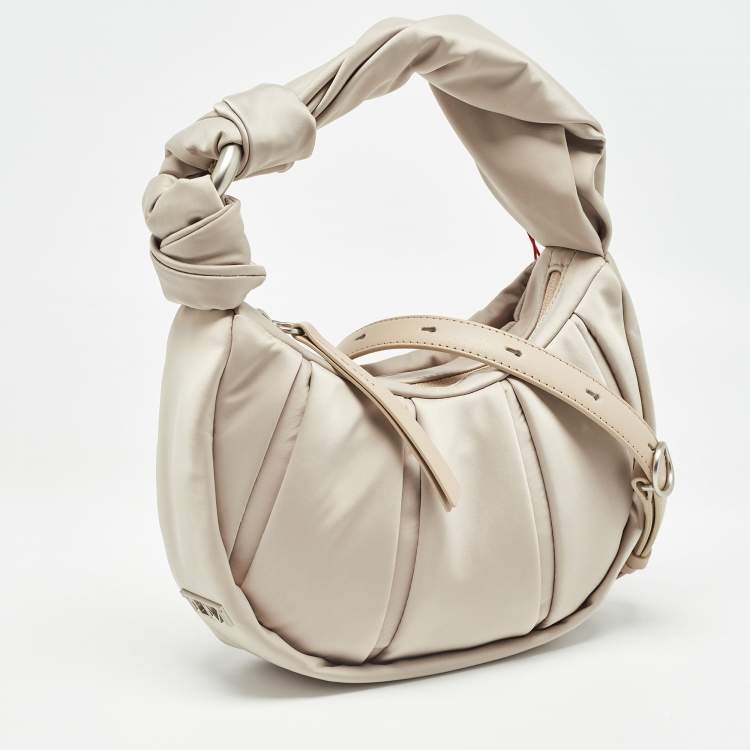Pre Owned TUMI Beige Nylon Small Asra Crossbody Bag
