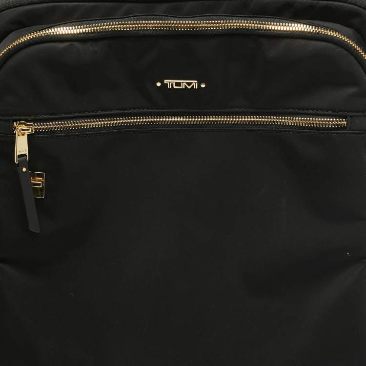 Pre Owned TUMI Black Nylon Osona Compact Carry-On Luggage