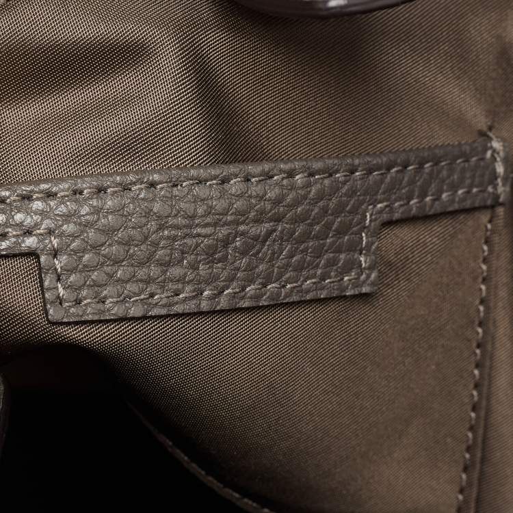 Pre Owned TUMI Grey Leather Satya Satchel