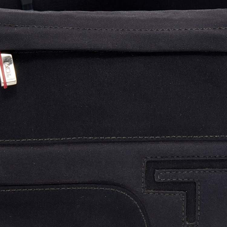 Pre Owned TUMI Black Canvas Belt Bag