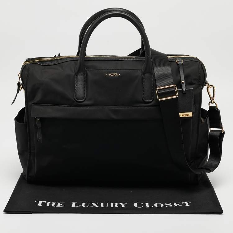 Pre Owned TUMI Black Nylon Voyager Bag
