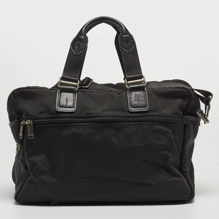 Pre Owned Tumi Black Nylon Alpha Bravo Everett Essential Tote