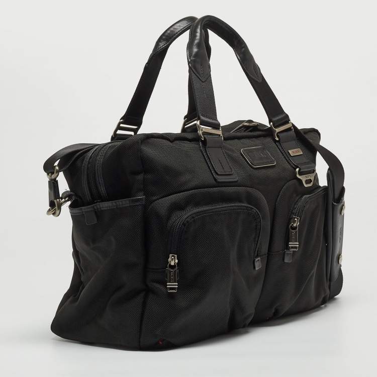 Pre Owned Tumi Black Nylon Alpha Bravo Everett Essential Tote