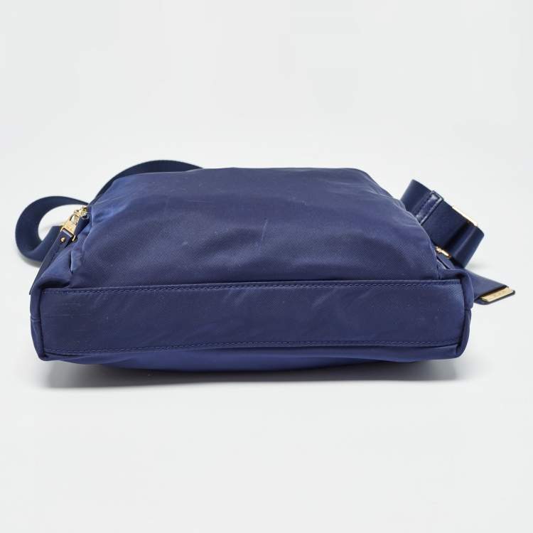 Pre Owned TUMI Navy Blue Nylon Voyageur Capri Messenger Bag