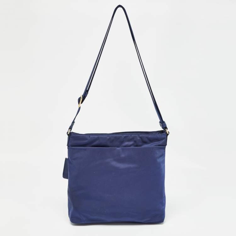Pre Owned TUMI Navy Blue Nylon Voyageur Capri Messenger Bag