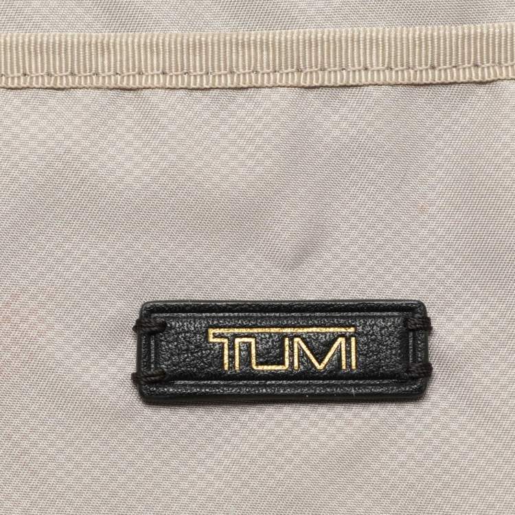 Pre Owned TUMI Black Leather Voyageur Calais Backpack