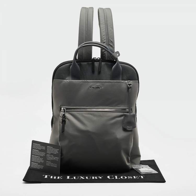 Pre Owned TUMI Grey Nylon Voyageur Essential Backpack