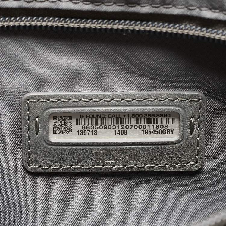Pre Owned TUMI Grey Nylon Voyageur Essential Backpack