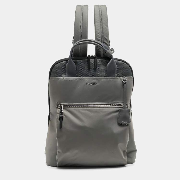 Pre Owned TUMI Grey Nylon Voyageur Essential Backpack