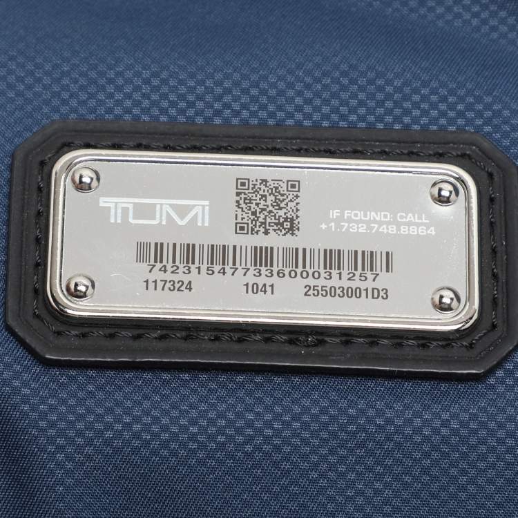 Pre Owned TUMI Black Nylon and Leather Hamilton Arrivè Briefcase Bag