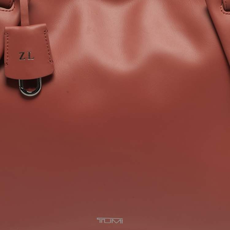 Pre Owned TUMI Brick Brown Leather Valorie Tote