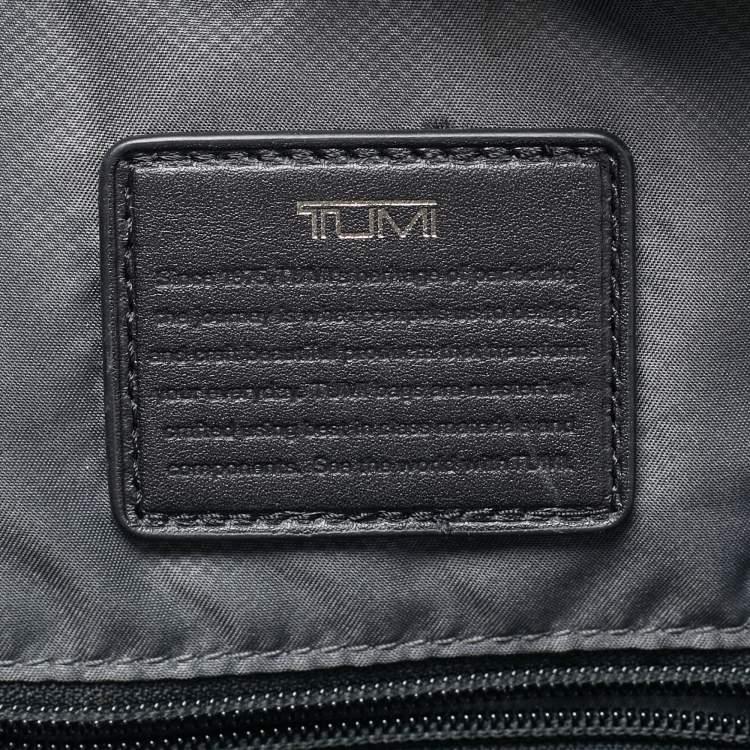 Pre Owned TUMI Black Leather Harrison Backpack