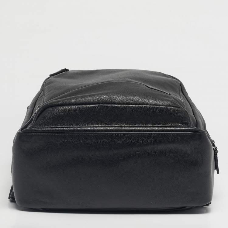 Pre Owned TUMI Black Leather Harrison Backpack