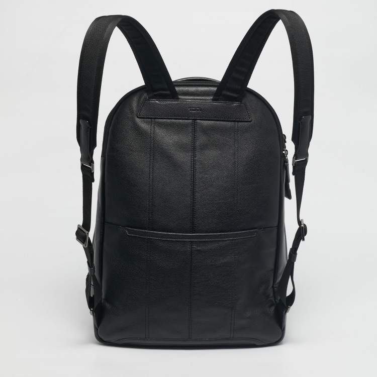 Pre Owned TUMI Black Leather Harrison Backpack