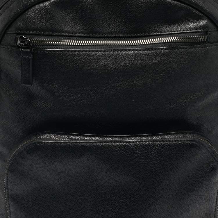 Pre Owned TUMI Black Leather Harrison Backpack
