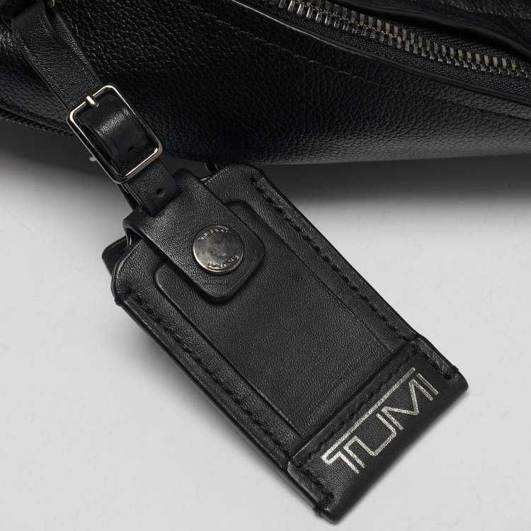 Pre Owned TUMI Black Leather Harrison Backpack