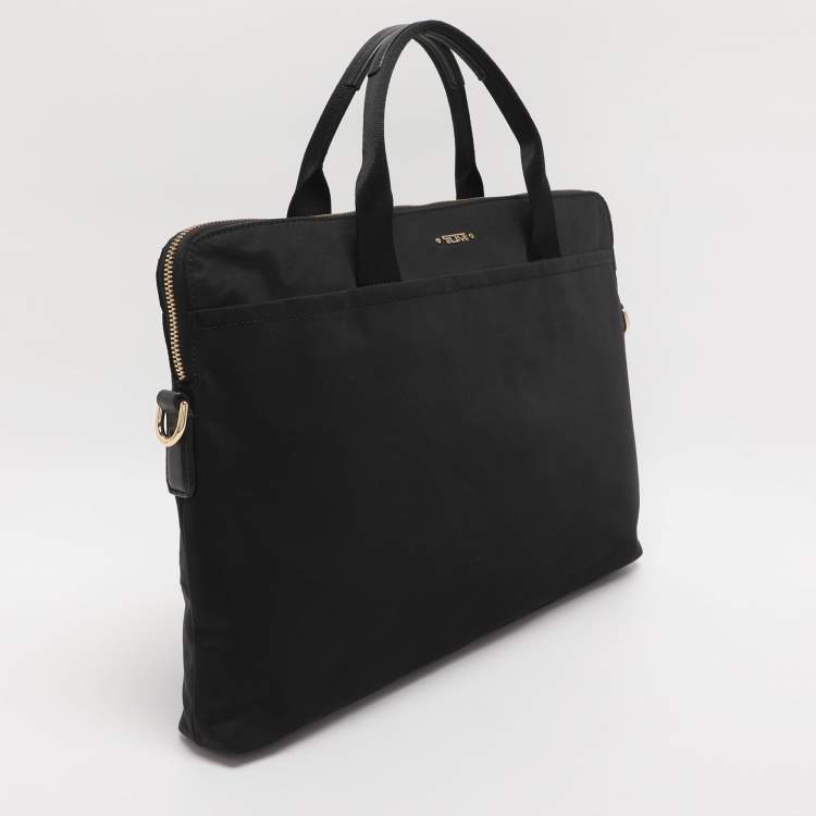 Pre Owned TUMI Black Nylon Joanna Voyageur Laptop Bag