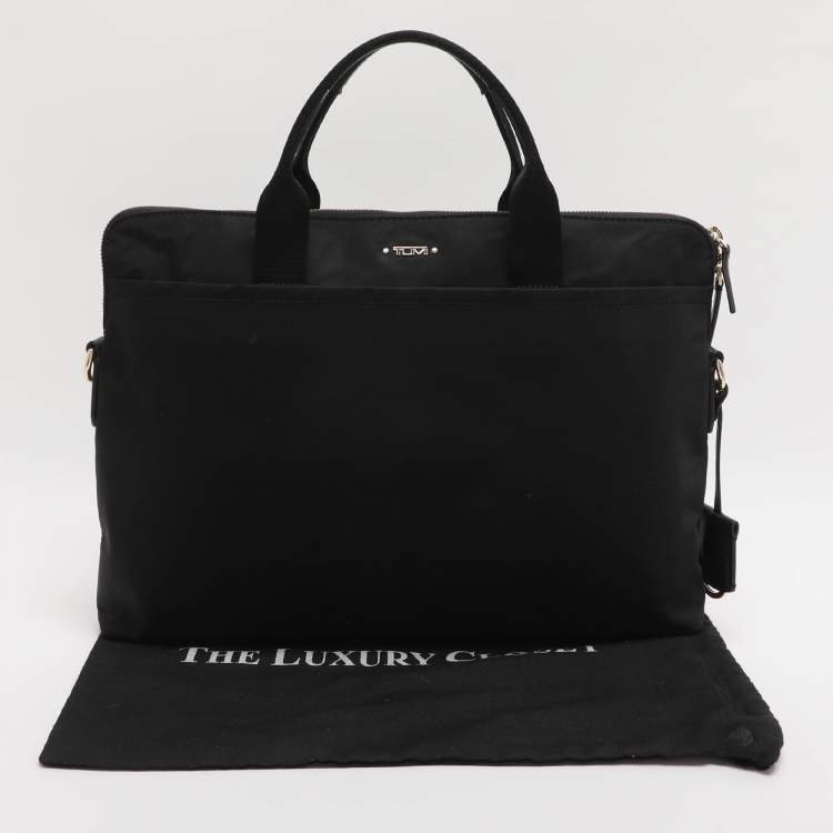 Pre Owned TUMI Black Nylon Joanna Voyageur Laptop Bag