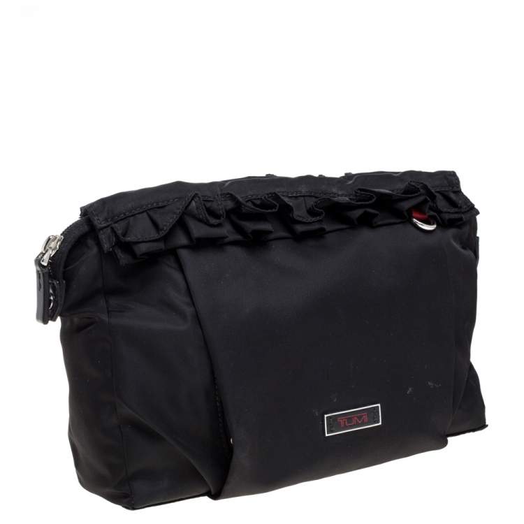 Pre Owned Tumi Black Nylon Zipped Pouch 