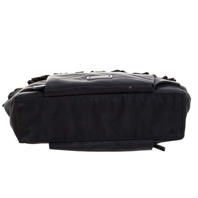 Pre Owned Tumi Black Nylon Zipped Pouch 