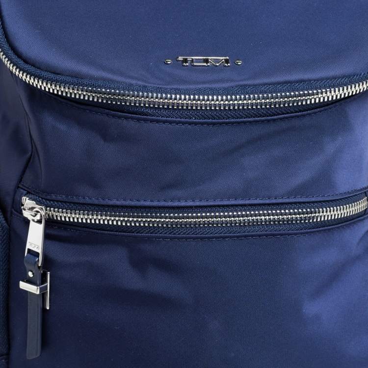 Pre Owned TUMI Navy Blue Nylon Bethany Voyageur Backpack