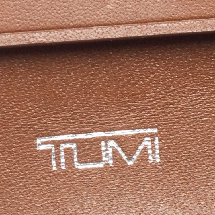 Pre Owned TUMI Blue Leather Kisslock Wallet