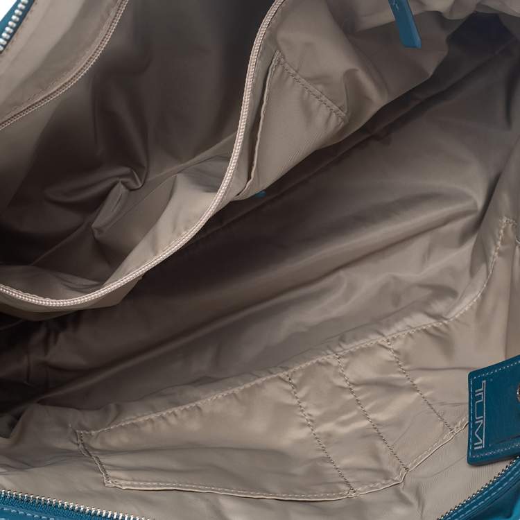 Pre Owned TUMI Blue Nylon and Leather Cortina Boarding Bag