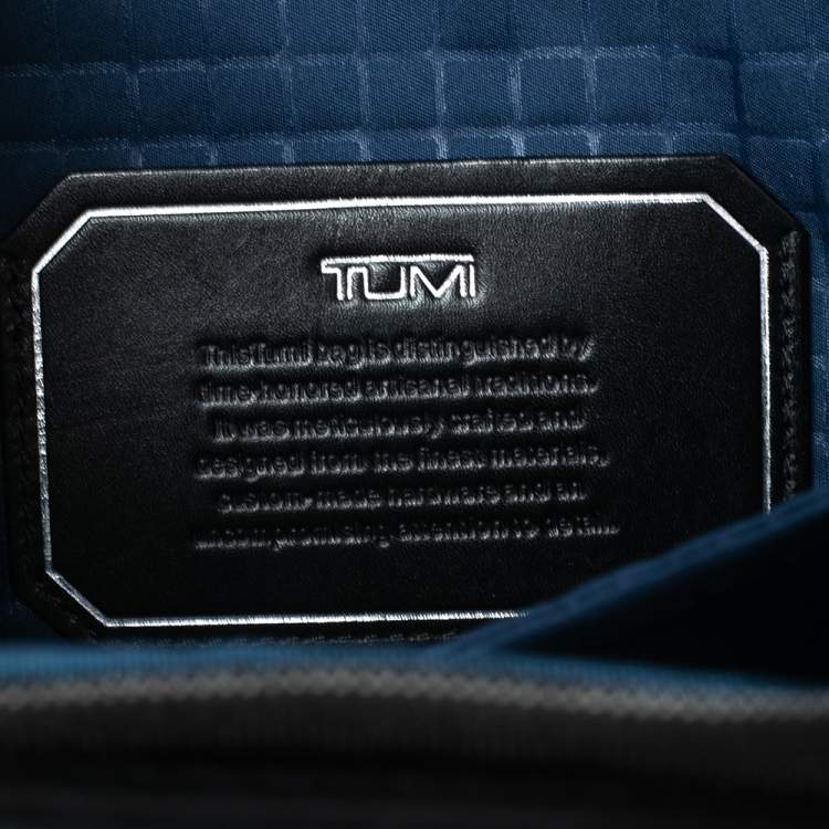 Pre Owned TUMI Black Nylon And Leather Hamilton Arrivè Briefcase
