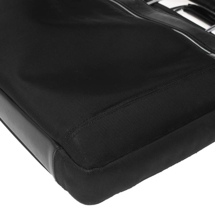 Pre Owned TUMI Black Nylon And Leather Hamilton Arrivè Briefcase