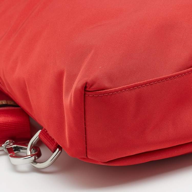 Pre Owned TUMI Red Nylon Luxor Sling Backpack