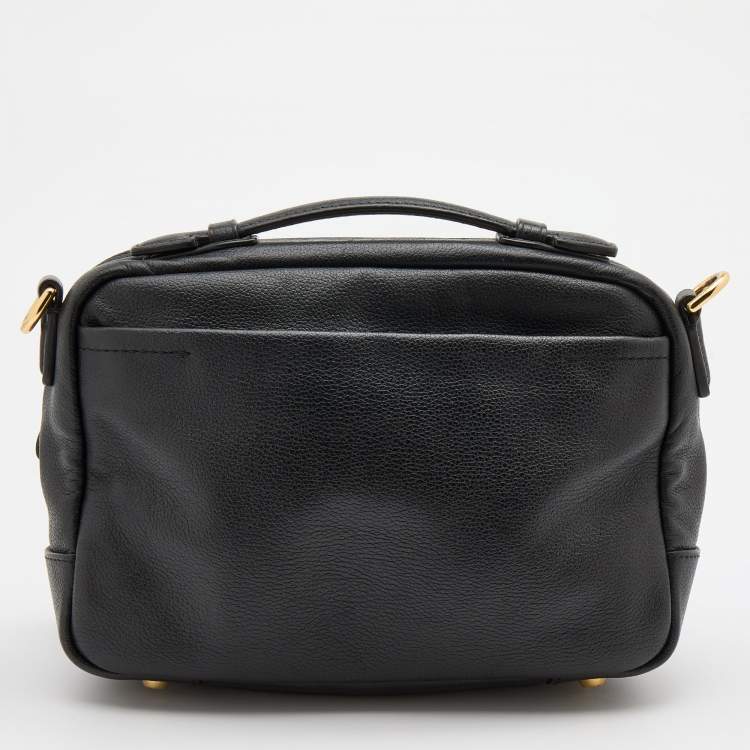 Pre Owned TUMI Black Leather Marcie Crossbody Bag
