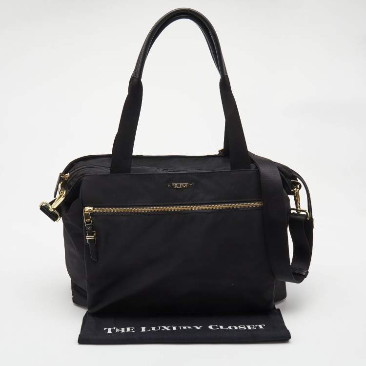 Pre Owned TUMI Black Nylon Voyageur Messenger Bag
