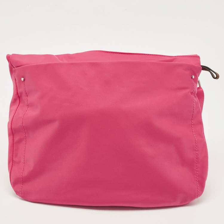 Pre Owned TUMI Magenta Nylon Voyageur Sumatra Crossbody Bag