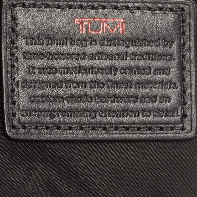 Pre Owned TUMI Black Nylon and Leather Pouch