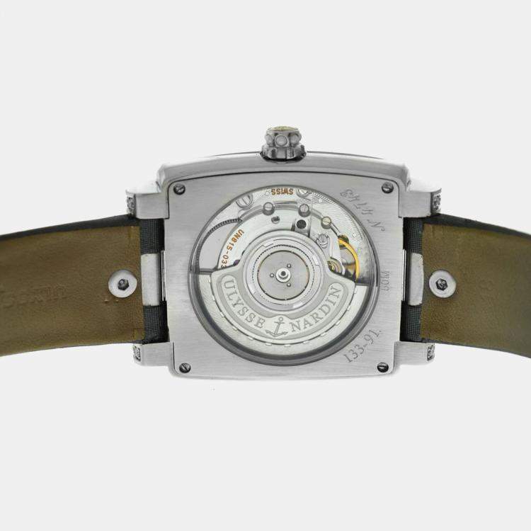 Pre Owned Ulysse Nardin Caprice 133-91 Automatic White Stainless Steel Women's Wristwatch 33mm