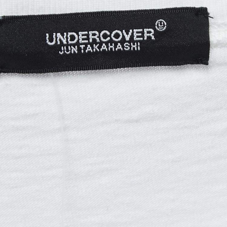 مملوكة مسبقًا Undercover White Printed Cotton Crew Neck Half Sleeve T-Shirt One Size