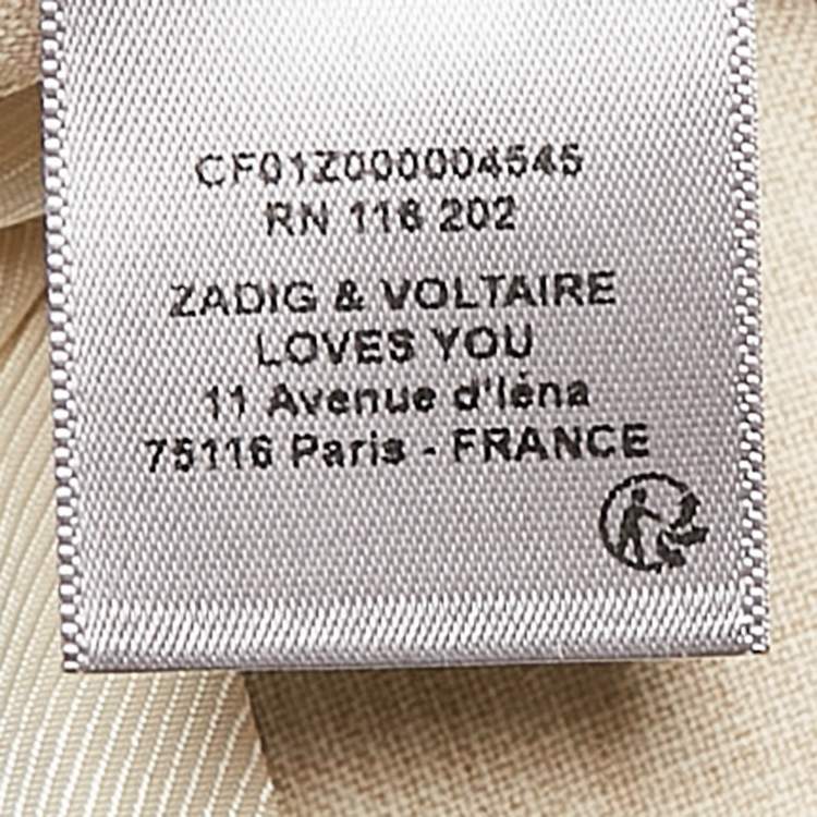 Pre Owned Zadig & Voltaire défilé Beige Mister Wool Eco Blazer M