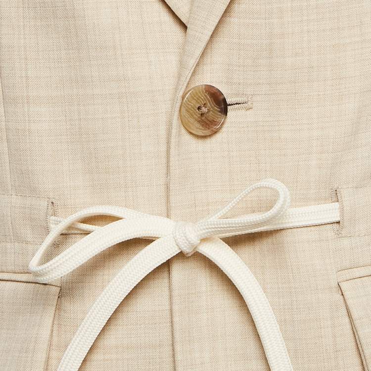 Pre Owned Zadig & Voltaire défilé Beige Mister Wool Eco Blazer M