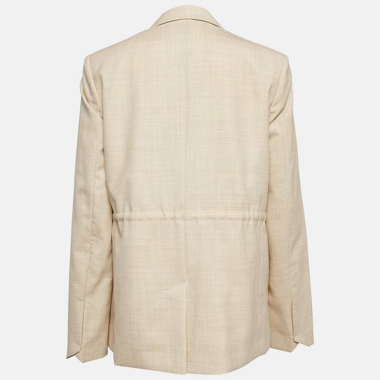 Pre Owned Zadig & Voltaire défilé Beige Mister Wool Eco Blazer M
